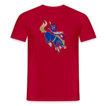 Rodeo - T-shirt homme - rouge - Devant - AI Model Male 178 dark (178cm)