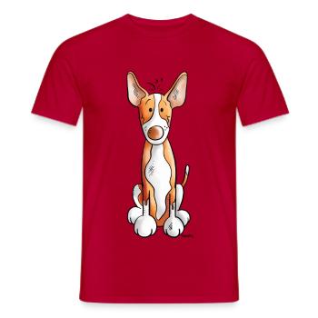 Süßer Podenco - Männer T-Shirt - Rot - Vorne - AI Model Male 178 dark (178cm)