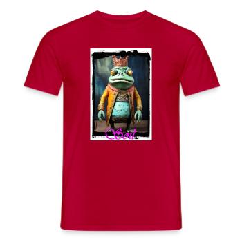 Majestätischer Froschkönig mit Krone Kostüm Design - Männer T-Shirt - Rot - Vorne - AI Model Male 178 dark (178cm)