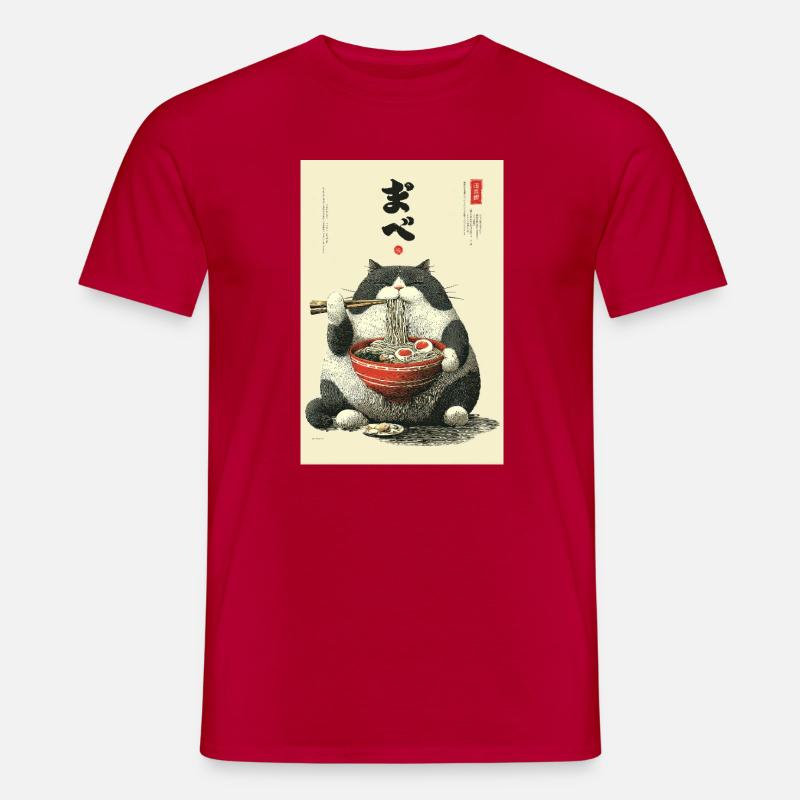 Banchetto del Ramen - T-shirt uomo - rosso
