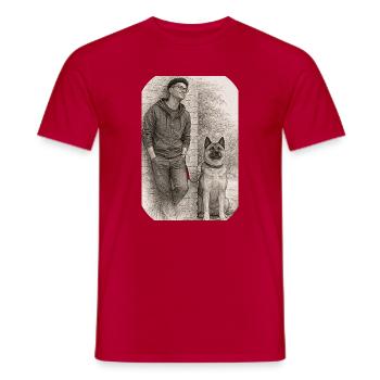 Matt & Holly - T-shirt homme - rouge - Devant - AI Model Male 178 dark (178cm)