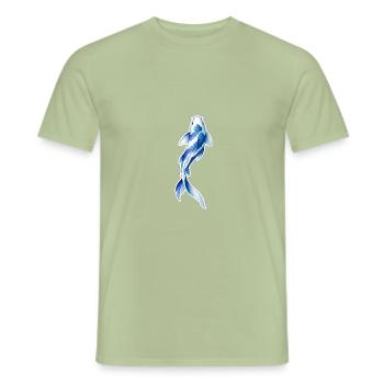 Koi . 5 . AI generated - Men's T-Shirt - sage - Front - AI Model Male 178 light (178cm)