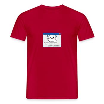 Ghost.exe Has Stopped Working - Men's T-Shirt - red - Front - AI Model Male 178 dark (178cm)