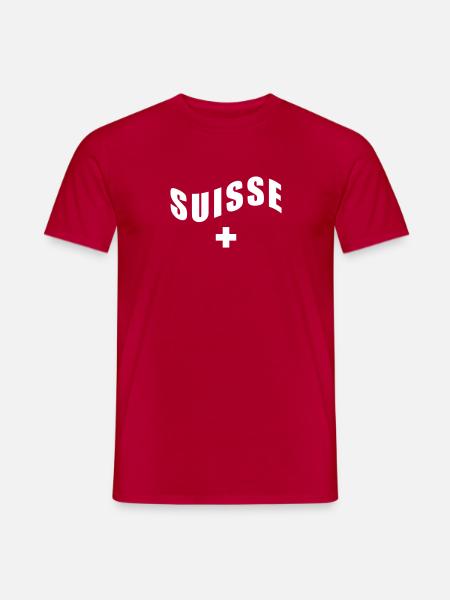 Schweiz - Suisse - Switzerland - Männer T-Shirt - Rot