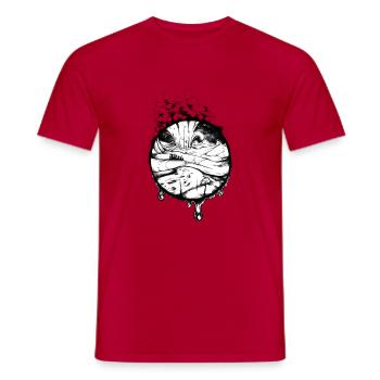 comet - Men's T-Shirt - red - Front - AI Model Male 178 dark (178cm)