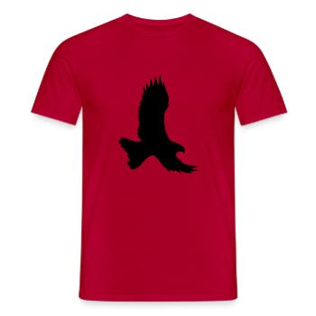 adler - T-shirt homme - rouge - Devant - AI Model Male 178 dark (178cm)