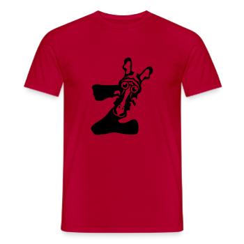 Zebrabuchstabe z Tiere - Männer T-Shirt - Rot - Vorne - AI Model Male 178 dark (178cm)