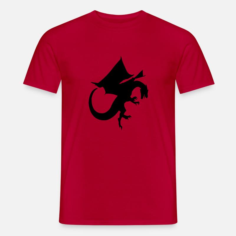 Drache - Männer T-Shirt - Rot