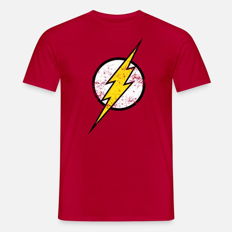 DC Comics Justice League Flash Logo - Männer T-Shirt - Rot