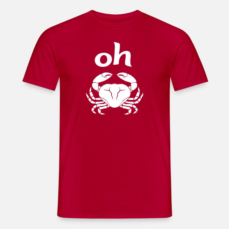 oh crap - Männer T-Shirt - Rot