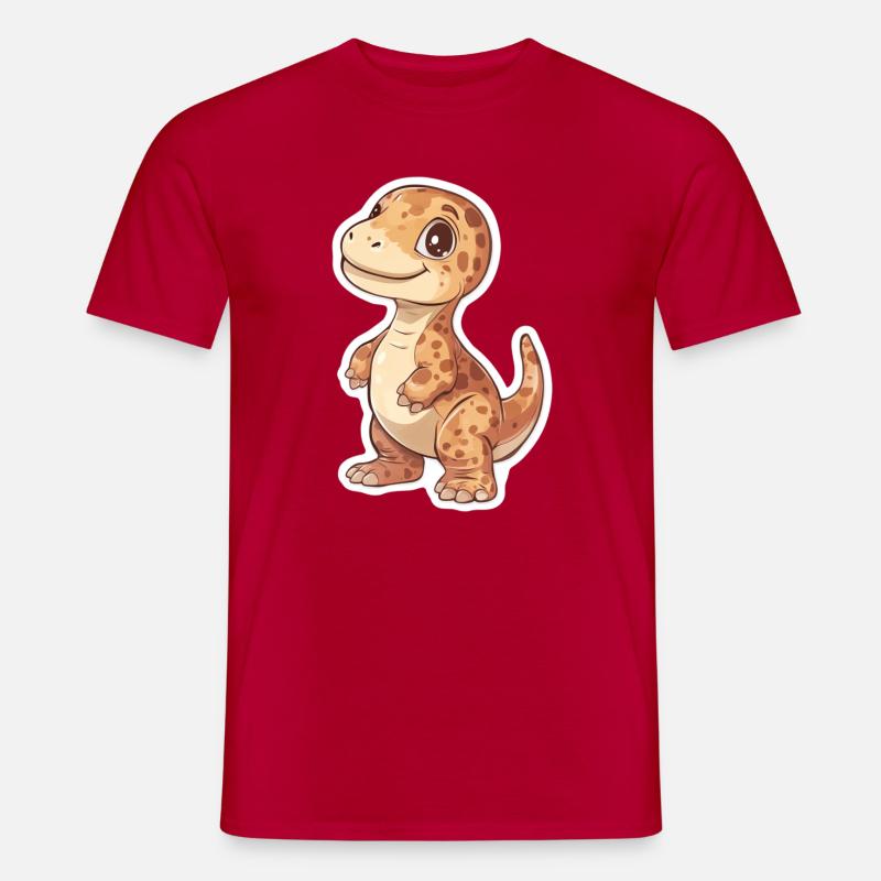 Dinosaurier - Männer T-Shirt - Rot