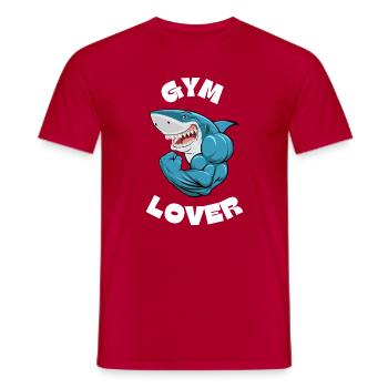 Amateur de gym - T-shirt homme - rouge - Devant - AI Model Male 178 dark (178cm)