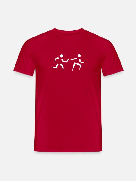 Course relais - T-shirt homme - rouge