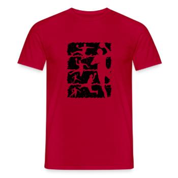Handball en détresse - T-shirt homme - rouge - Devant - AI Model Male 178 dark (178cm)