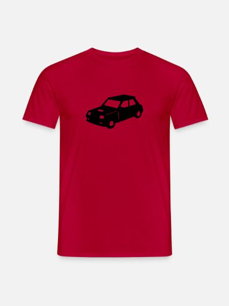R5 Retro-Oldtimer-Rennwagen - Männer T-Shirt - Rot