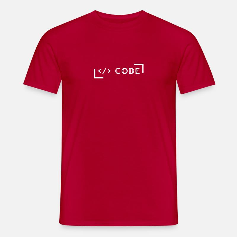 code für Programmierer - Männer T-Shirt - Rot