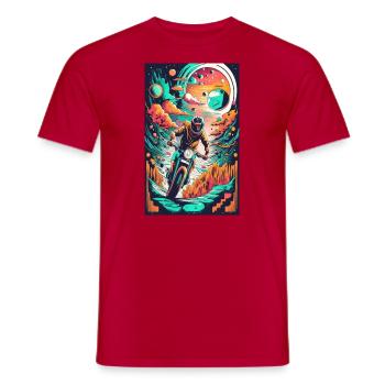 motorrad fantasy - Männer T-Shirt - Rot - Vorne - AI Model Male 178 dark (178cm)