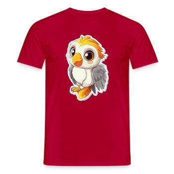 Cacatoès - T-shirt homme - rouge - Devant - AI Model Male 178 dark (178cm)