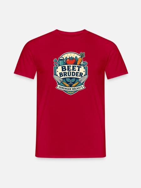 Beet Brüder Gemeinsam wächst es - Männer T-Shirt - Rot