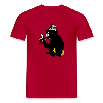 gorilla - Männer T-Shirt - Rot - Vorne - AI Model Male 178 dark (178cm)