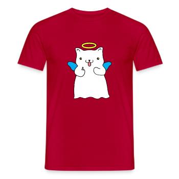 Ange espiègle - T-shirt homme - rouge - Devant - AI Model Male 178 dark (178cm)