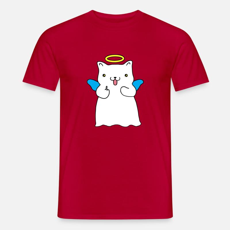 Schelmischer Engel - Männer T-Shirt - Rot