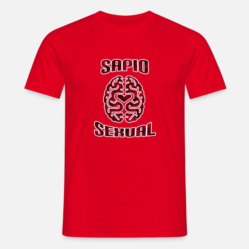 Sapiosexual - Männer T-Shirt - Rot