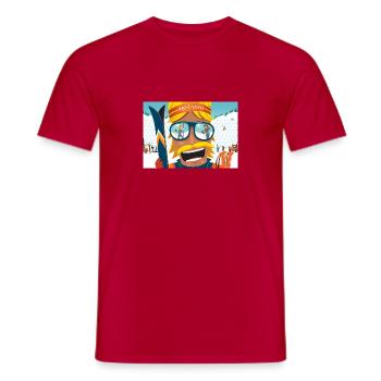 Hot Dogger - Mogul Skier - T-shirt homme - rouge - Devant - AI Model Male 178 dark (178cm)