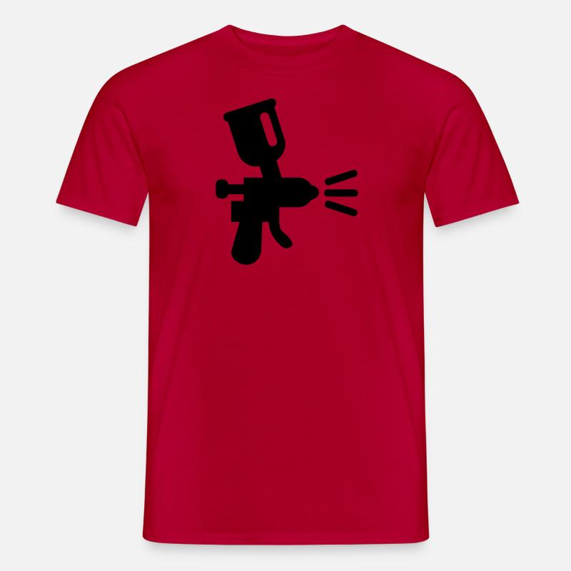 Lackierer - Männer T-Shirt - Rot