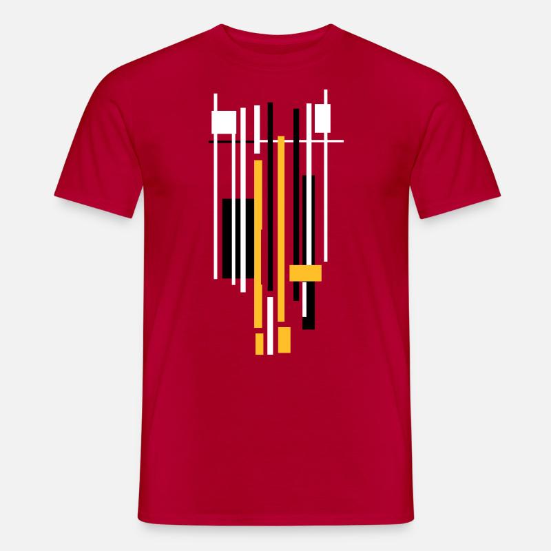 Abstrait - T-shirt homme - rouge