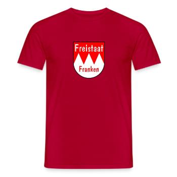 Free State of Franconia - Men's T-Shirt - red - Front - AI Model Male 178 dark (178cm)