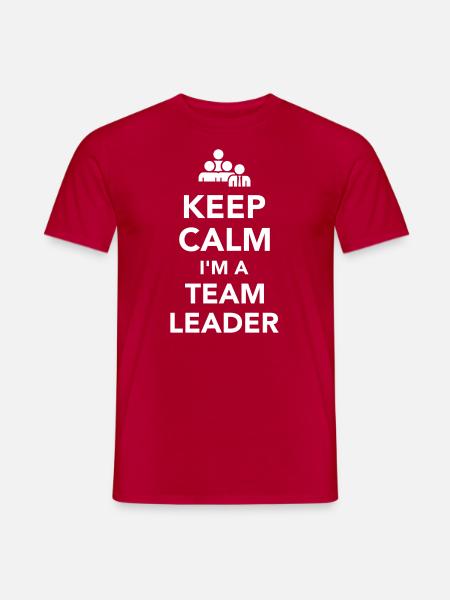 Teamleiter - Männer T-Shirt - Rot