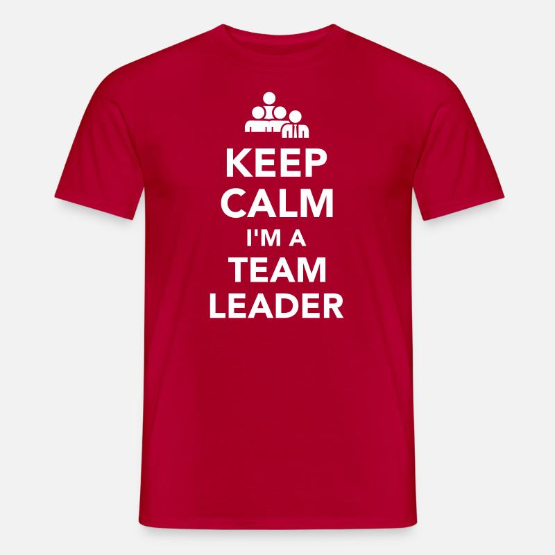 Teamleiter - Männer T-Shirt - Rot