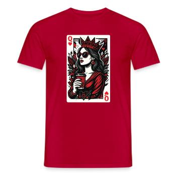 Reine de Cœur Valentine Couples Amour assorti - T-shirt homme - rouge - Devant - AI Model Male 178 dark (178cm)