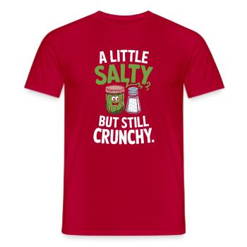  A Little Salty But Still Crunchy Gurke Und - Männer T-Shirt - Rot - Vorne - AI Model Male 178 dark (178cm)