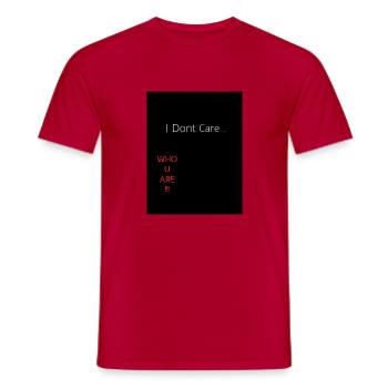 IDC WUA - Männer T-Shirt - Rot - Vorne - AI Model Male 178 dark (178cm)
