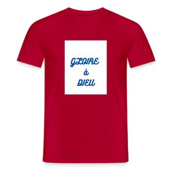 le créateur - T-shirt homme - rouge - Devant - AI Model Male 178 dark (178cm)