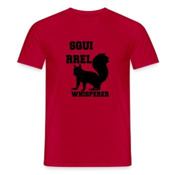 Squirrel Whisperer - Men's T-Shirt - red - Front - AI Model Male 178 dark (178cm)
