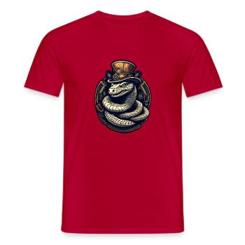 Cobra Snake - Men's T-Shirt - red - Front - AI Model Male 178 dark (178cm)