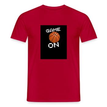 Basketball Sport - Männer T-Shirt - Rot - Vorne - AI Model Male 178 dark (178cm)