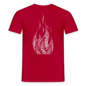 Jesus Jesus Jesus Jesus Holy Spirit Holy Spirit - Men's T-Shirt - red - Front - AI Model Male 178 dark (178cm)