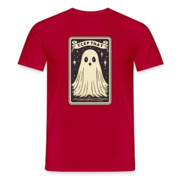 Tarot Card Mind - Men's T-Shirt - red - Front - AI Model Male 178 dark (178cm)