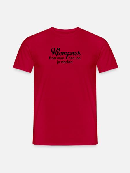 Klempner - Männer T-Shirt - Rot