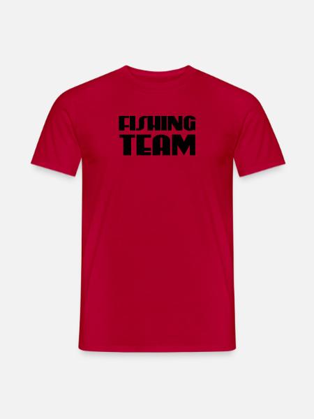 Fishing Team - Männer T-Shirt - Rot