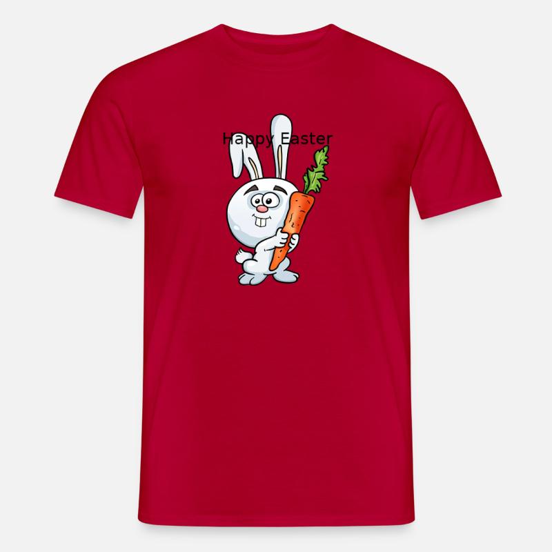 happy easter - Männer T-Shirt - Rot
