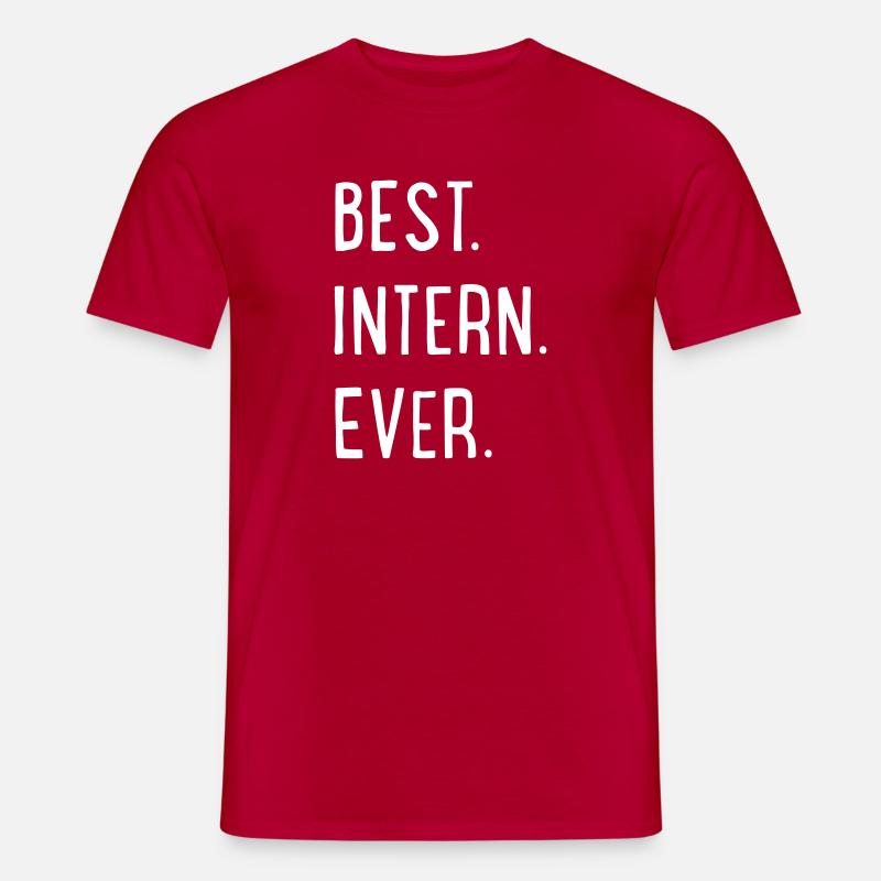 bester Praktikant - Männer T-Shirt - Rot