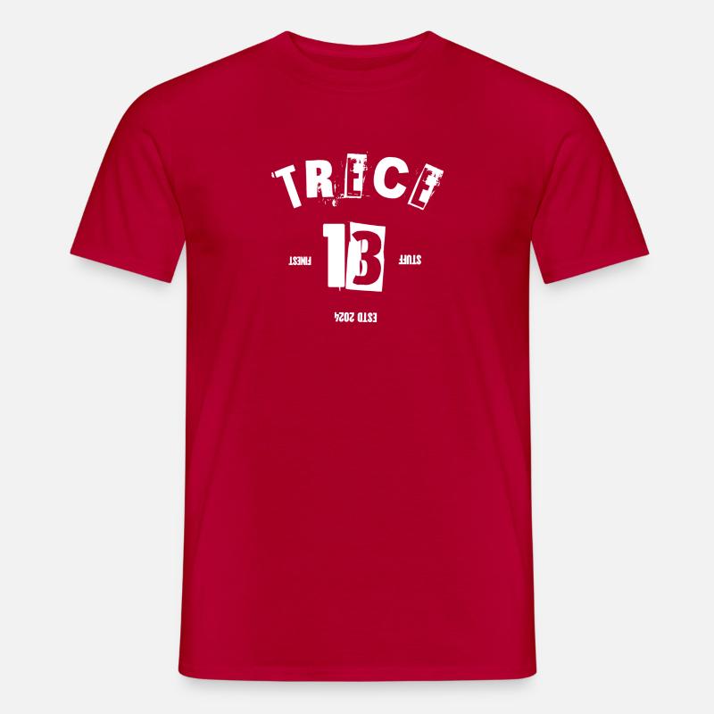 Trece 13 - Männer T-Shirt - Rot