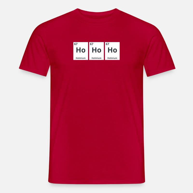 Ho Ho Ho - Männer T-Shirt - Rot