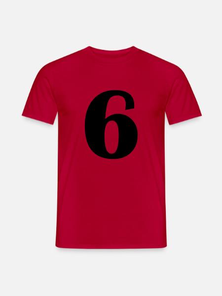 6 - Männer T-Shirt - Rot