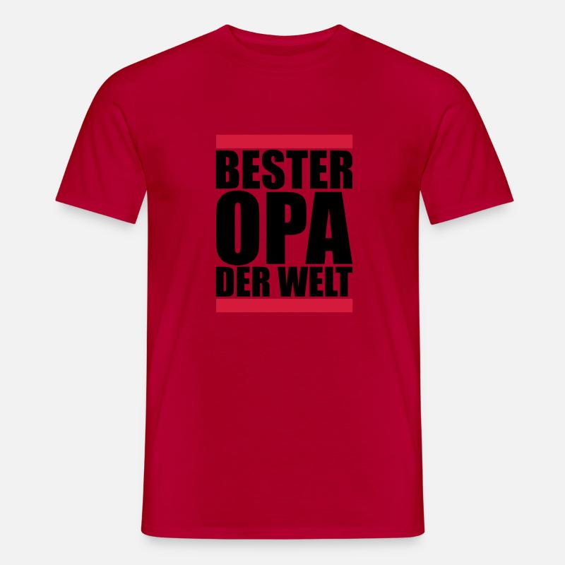 opa - Männer T-Shirt - Rot